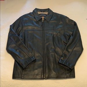 Dockers Black Leather Dress Jackets